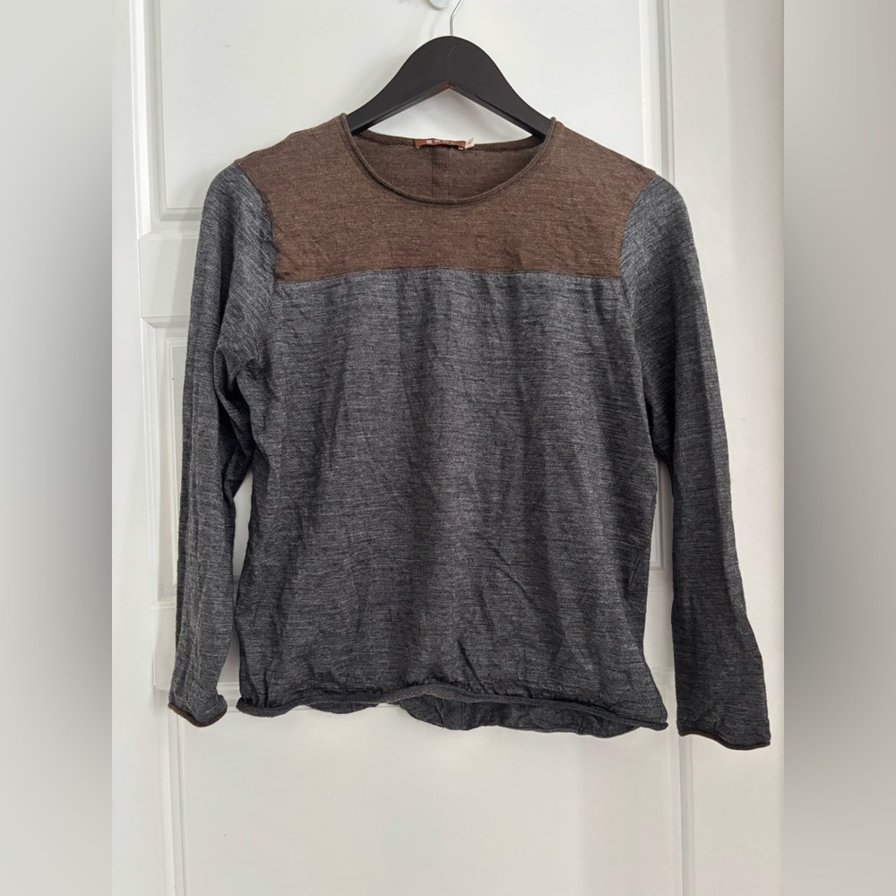 Quiet Luxury Sol Long Sleeve Super Baby Alpaca & Silk Oversized Grey Gre